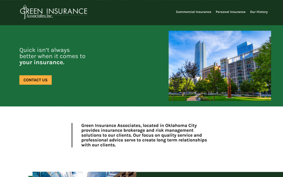 Green Insurance Web Design